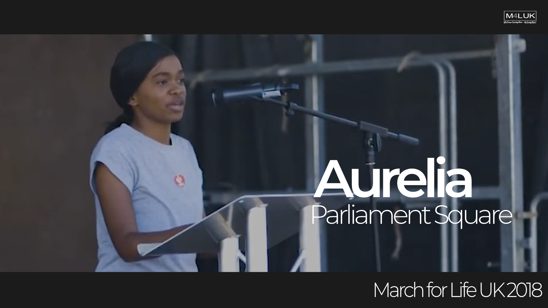 Aurelia - March for Life UK 2018