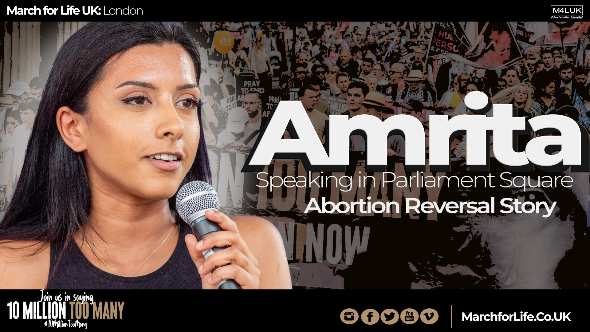 Amrita: March for Life UK 2022