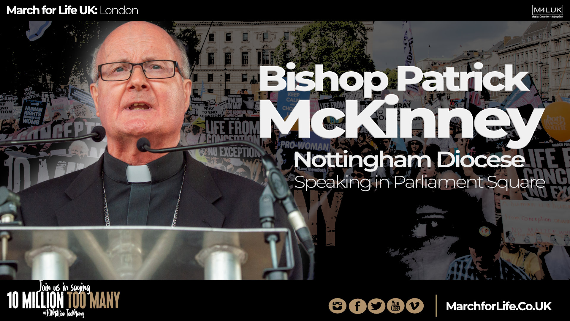 Bishop Patrick McKinney: March for Life UK 2022